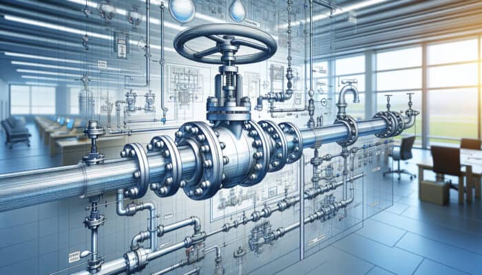 A modern municipal facility in Surrey showcasing new ball valves, emphasizing professional water valve service and improved system efficiency.