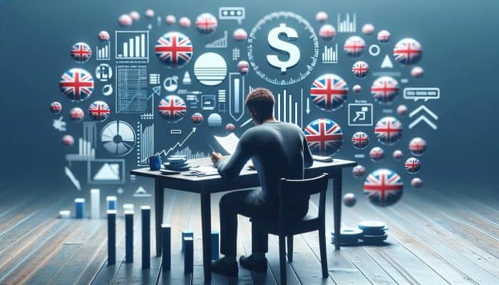 Utilizing Debt Consolidation for Long-Term Benefits: UK Strategies | DCL A UK resident analyzing financial documents and charts for debt consolidation evaluation.
